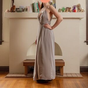 Fame and Partners Dress Grey Womens Bride's Maid Size 4